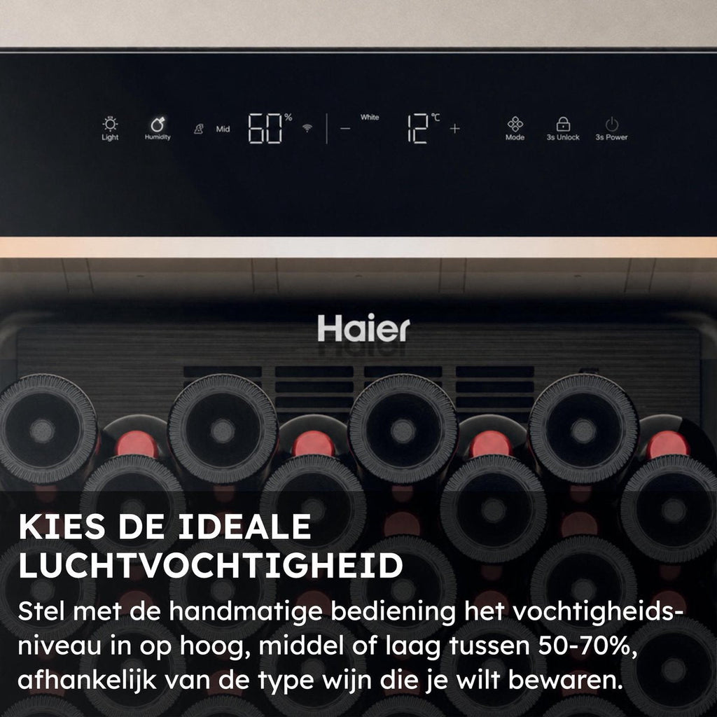 Haier HWS32GDG Wijnklimaatkast | 32 flessen - Uylenhof wijnen